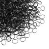 minihope 1200 hair rubber bands black for Women Kids,small black rubber bands for hair – STRONG – STRECHED – REUSEABLE