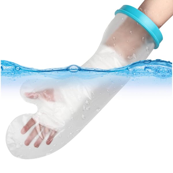 UpGoing Cast Covers for Shower Arm Adult Waterproof Arm Cast Cover Shower Protector Bag for Wound Arm, Hands, Wrists, Elbow, Finger to Keep Wounds Dry [2024 New Reusable]