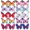 inSowni 20 Pack Multi Colors Butterfly Alligator Hair Clips Barrettes Bridal Wedding Accessories for Women Girls Kids