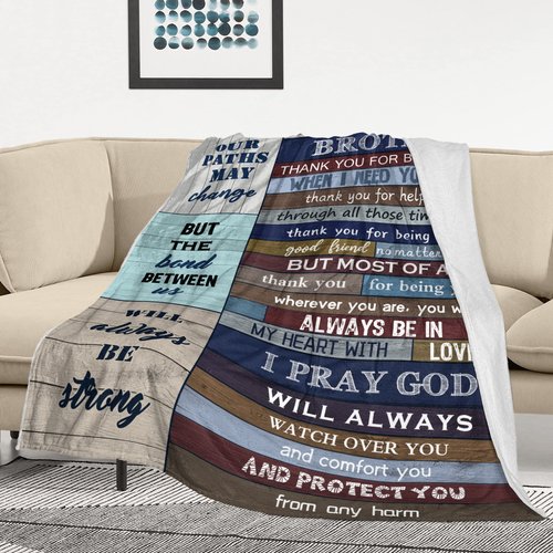 Mubpean Gifts for Brother, Brother Gifts Blanket 60"x50", Brother Gifts from Sister, Big Brother Gift, Brother Birthday Gift, Birthday Gifts for Brother, Brother Gifts Christmas,Best Brother Ever Gift
