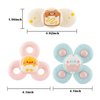 Hundredmore 3PCS Suction Cup Spinner Toy for Baby 12-18Months, Bath Toys for Toddlers 1-3, Boys and Girls 1st Birthday Sensory Toys Gifts