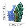 Peacock Claw Clips,Cellulose Acetate Hair Clips,Big Claw Clips for Women