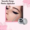 Eyeliner Brush Fine Angled Set - For Liquid Gel Liner Applicator Bent Stencils Thin Pencil Pen Real Small Sharpener Angle Wing Tips Firm Makeup Brushes Black Stamp Winged Kit Flat Waterproof Cat Eye