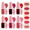 Domality 6PCS Shake It Lip Tint Stain Set, Multi-Uses Lip Gloss Lip Eyes Cheek Tint, Non Sticky Long Lasting Smooth Liquid Lipstick Eyeshadow Blush Set