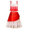 WonderBabe Girls Ocean Adventure Outfit Fashion for Pretend Play Dress Princess Dress Up Birthday Party Outfits Halloween Costume size 2-3T