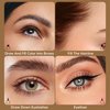 MAKI YIKA Microblading Eyebrow Pencil, Waterproof Eyebrow Pen with 4 Tip Brow Pen and Precise Brow Pencil to Create Natural Hair-Like Brows with Dual-ended Eyebrow Brush (A-Light Brown)