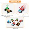 ROLOSO Newly Licensed Angry Birds Go Toys Collectible Kart Racer Car (Set of 6) Figures Flock Pack Playsets Sets Pig City Strike 2 Takedown Space Planet Movie Kids Game Boys Girls Red Bomb Gift Box