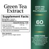 PureTea Green Tea Extract Pills 1000mg with EGCG - 98% Standardized Polyphenols - 3X Absorption Green Tea Capsules for Natural Energy - Heart Support with Antioxidants, Gentle Caffeine - 60 Capsules