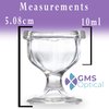 GMS Optical Glass Eye Wash Cup - Soothing Relief from Allergens, Irritants, Makeup, Dust, Dry Eyes and More - Use With Distilled Water or Saline (10 mL Volume)