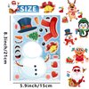 Comelodiant Christmas Arts and Crafts for Toddlers 36 PCS Christmas Stickers for Kids Craft Christmas Make Face Party Games Stickeres Favors Xmas Activities Supplies