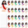 URSKYTOUS 24Pcs Mini Jesus Figurine Bulk Little Jesus Figures Toys Tiny Religious Doll to Hide and Seek Christ Religious Party Favors Savior Jesus Love You for Sunday School Easter Eggs Baptism Gift