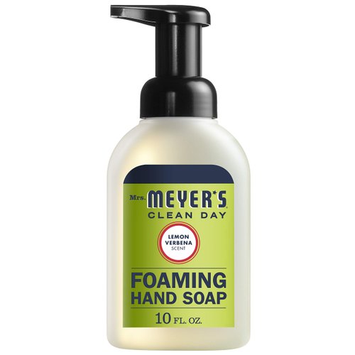 MRS. MEYER'S CLEAN DAY Foaming Hand Soap, Lemon Verbena Scent, 10 Fl oz (Pack of 2)