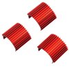 3Pack Vgoohobby Aluminum 370 380 Brushless Brushed Electric Motor Heat Sink Heatsink Cooling Compatible with 1/16 1/18 HSP HPI Wltoys Himoto Redcat Traxxas 1/16 RC Car Boat Truck (Red)