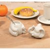HIC Kitchen Elephant Sugar Bowl, Fine White Porcelain, 6-Ounce