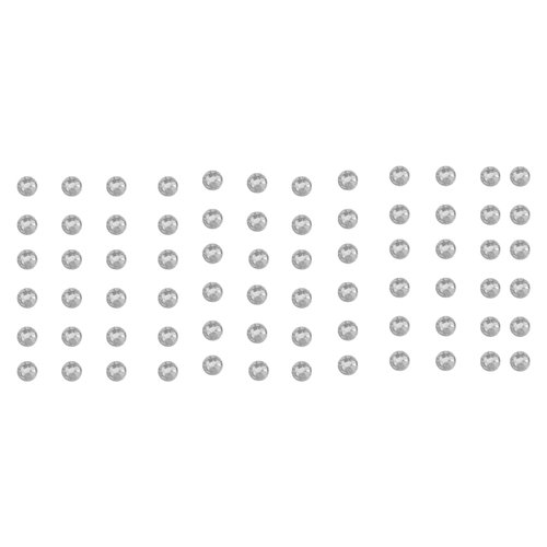Syhonic Crystals Stickers Fake Nose Stud,Silver Self Adhesive Tragus Nose Stud, Non Piercing Body Jewelry for Women/Girls(60 Pcs/Sheet)