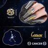 XEAOHESY 20 Pieces Gold Alloy Cancer Zodiac Nail Charms 10pcs Cancer Symbols Sign Charms for Nails 10pcs Cancer Words Nail Charms for Women Nail Art Decoration