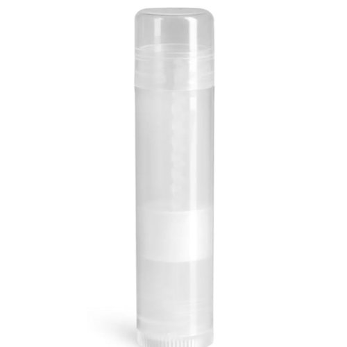 Lip Balm Containers Round Tubes,0.15 oz Made in USA, 100% BPA Free, with Clear Caps For Lipstick, homemade Lip Balms.clear (12 pack)