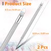 Andibro Cuticle Pusher Tool,2Pcs Stainless Steel Cuticle Remover Nail Cleaner Gel Fingernails Dead Skin Polish Peeler for Professional Manicure Pedicure Nail Art Care