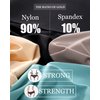 FINETOO Tummy Control Underwear for Women High Waisted Nylon Brief No Show Womens Bikini Seamless Panties 4pack S-XXXL