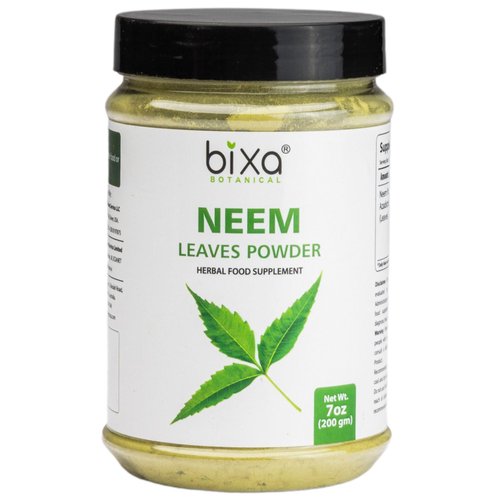 bixa BOTANICAL Neem Leaf Powder (Azadirachta Indica) (200g / 7 Oz) | Herbal Blood Purifier & Anti-Septic | Herbal Supplement for Blood & Skin | Anti Allergic Herbal Supplement