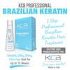 KCB Professional Brazilian Keratin, 1 Step Keratin Hair Treatment Kit at Home. Keratina para Alisar el Pelo. Straightening and Hair Frizz Control, All Hair Types, Formaldehyde Free, 3.38Floz