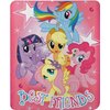 Northwest Hasbro's My Little Pony, 'Happy Herd' Fleece Throw Blanket, 45' x 60', Multi Color