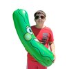 Giant Jumbo 36" Green Inflatable Smiling Pickle Head (3 FEET) Vinyl. Blow Up Face Beach Pool Float Noodle Gag Prank Joke Party Decoration DJ Promo Dance Give Away Cucumber (3 Pack)