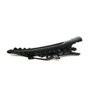 Small black metal flower filigree hair pin alligator clip barrette for fine