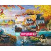 Springbok's Lakeside Fall Retreat 1000 Piece Puzzle for Adults Takes You On a Wonderful Lakeside Escape