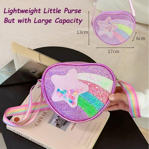 BESWON Play Purse for Little Girls, Princess Dress Up Pretend Play Toys Purse with Accessories, Toddler Girl Toys Girl Birthday Gift for 3 4 5 6 7 8 9 10 Year Old