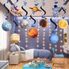 10PCS Solar System Hanging Swirl Decorations Space Party Decorations Hanging Solar System Planet Party Supplies