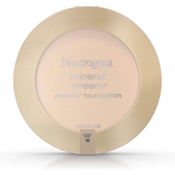 Neutrogena Mineral Sheers Powder Foundation, Classic Ivory 10, 0.34 Ounce