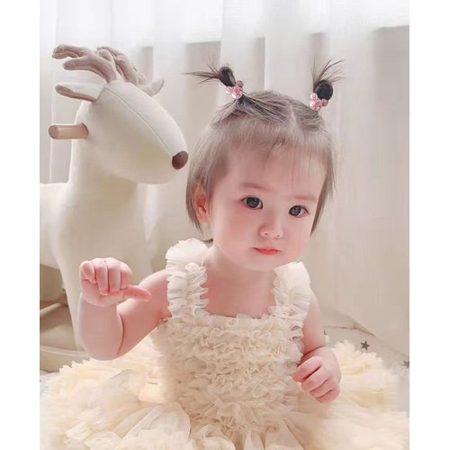 20 Pcs Baby Girls Hair Ties With Ball Bubble Glitter Cute kids hair ties, Soft No-metal Hair Elastics Stretchy Ponytail Holder Hair Accessories for Toddlers Kids Teens