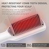 Hair Straightener Brush - 2 in 1 Hair Iron, Anti-Scald Hair Straightening Comb for Women, Smoothing and Styling Tools, Fast Heating Ceramic Flat Iron Comb
