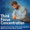 Sugar Free Phosphatidylserine Supplement 300mg, 10 in 1 Formula w/Bacopa Monnieri, Omega 3, Huperzine A for Memory, Focus & Cognition, Brain Gummies for Adults & Elderly (60 Counts (2 Pack))