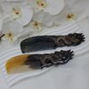 Natural Buffalo Horn Comb, Animal Engrave, Hair Comb, Anti-Static Handmade Pocket Comb, Fine Tooth, Gift For Men Husband Boyfriend Father Day's, Birth Day (Dark Dragon)