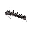 LIMELIA Women's Tiara for Henna Wedding Party | Glitter Hair Accessories for Bridal Birthday Pageant Prom Halloween Cos-play Costume Christmas Party, Princess Crowns | Crystal Glass Beads-Black