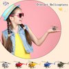 Rcanedny 8 Pack Airplane Toys Diecast Helicopters Mini Model Plane with Spinning Propellers for Kids Birthday Carnival Christmas Party Favors Easter Basket Stuffers, 6 Colors