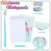 Yeaqee 48 Pcs Cute Unicorn Party Gift Set Mini Unicorn Spiral Notebooks Unicorn Gel Ink Pens Bulk Classroom Reward Prizes Stationery Set for Unicorn Birthday Party Favors Supply Goodie Bag Stuffers
