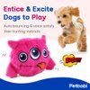 Petbobi Interactive Dog Toys Monster Active Ball for Dogs with Batteries, Self Moving Balls and Plush Cover for Small & Medium Dogs to Chase, Dog Toy Squeaky Crazy Bouncer Ball, Pink Bobby