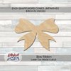 Bow Ribbon Wood Cutouts for crafts, Laser Cut Wood Shapes 5mm thick Baltic Birch Wood, Multiple Sizes Available