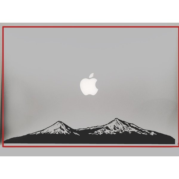 Ararat Mountain Armenia Hye Noah Ark Wall car Truck SUV mac Book Laptop Tool Box Wall Window Decal Sticker 12 inches Black