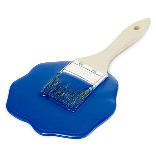 Fake Blue Paint Brush Joke Spill