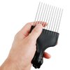 Lusofie 2Pcs Metal Hair Comb Picks for Black Curly Hairstyling - Afro Pick for Men and Women