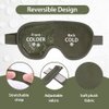 NEWGO Cooling Eye Mask Cold Gel Eye Mask for Eye Puffiness, Tired Eyes, Migraines, Stress, Itchy Eyes, Eye Lid Surgery, Eye Relief Mask for Sleeping, Skin Care, Eye Spa - Army Green