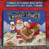 15 Whiskey Stones in Gift Box w/Sack - Naughty List Christmas Stocking Stuffers for Men. Bourbon Bar Gadget Gifts for Dad, White Elephant for Him Husband Boyfriend Adults. Soapstone Scotch Rocks