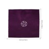 jojofuny Velour Divination Pentacle Table Cloth, 1 Set Altar Tablecloth with Tarot Cards Storage Bag for Wiccan Witchcraft Supplies, 19.6 Inch (Purple)