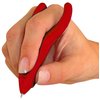 PenAgain® Ergo Soft Red Retractable Ballpoint Pen, Comfort Grip, Black Ink