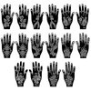 RoseNacht Henna Tattoo Stencil Kit 165+pcs, 23 Sheets Henna Stencils Glitter Airbrush Reusable Temporary Tattoo Stencils Indian Arabian Realistic Tattoo Stickers for Face Body Paint DIY