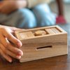 BSIRI Canopic Chest- Challenging Brain Teaser Wooden Box Mind Puzzles and Use as Money Box, Stash Box, Jewelry Box, 3D Puzzle Lock Box, Gift Card, Money Puzzle Box for Cash Gift